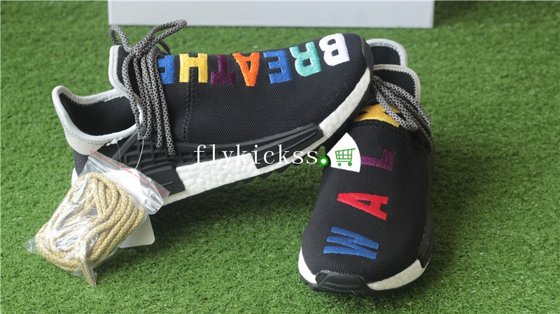 Pharrell Williams x Adidas NMD Human Race BREATHE WALK Black Colorful